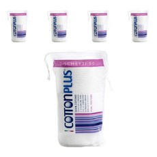 COTTONPLUS 雙墊棉圓形, 50件, 5個