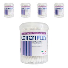 COTTONPLUS 化妝棉籤, 100支, 5入