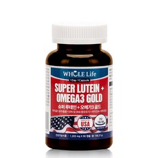 WHOLE Life 葉黃素&Omega3膠囊, 90顆, 1罐