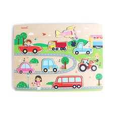 iwood 汽車木製拼圖, 1個, 8件