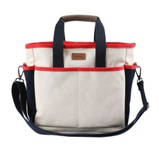 nordico 附可調節背帶拼色媽媽包, 象牙白 海軍藍