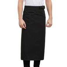 블럭마트 주방 방수 앞치마, 블랙, 2개