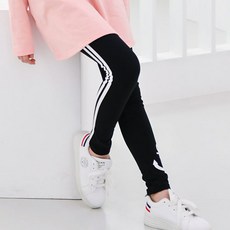 JACKID 女童側邊線條打底褲