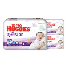 하기스 NEW 맥스드라이 밴드형 기저귀 남녀공용, 1단계, 186매 생활용품/기저귀 반품 최저가 19,410원