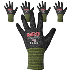 MRO Easy Grip 2000 工作用手套 L, 麻花黑, 5個