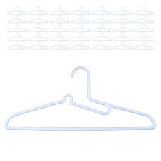 Decozine Lucis 簡約衣架, 50個, 白色