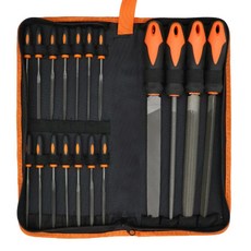 樹木磨削工具銼刀鋼絲 18種組 橘色, 大銼刀 4支+精密銼刀 14支, 1組