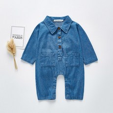 데일리 포켓 데님 우주복 R1289