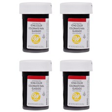 윌튼 아이싱칼라 크리스마스레드, 28.3g, 4개