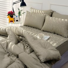 SCOHOME YOLO365系列細條紋雙面四季薄被寢具組