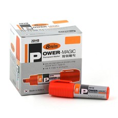 JAVAPEN 油性馬克筆 8mm 12入, 橘子, 1個