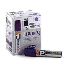 JAVAPEN 油性馬克筆 17mm 12入, 紫色的, 1個
