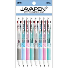 자바펜 제트3볼 다색펜 0.7mm, 하양, 하늘, 분홍, 민트, 2세트