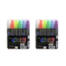 CKS 窗口標記 6 色, 混合, 2個