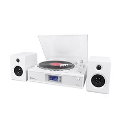 사운드룩 올인원 LP턴테이블 스피커 세트, SLT-5080PRO, 화이트