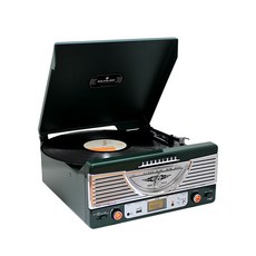 사운드룩 레트로 블루투스 턴테이블, SLT-7080BT(그린)