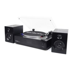 사운드룩 올인원 LP턴테이블 스피커 세트, SLT-5080PRO, 블랙