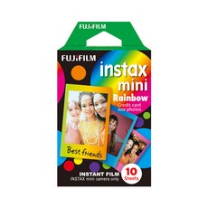 instax 拍立得 mini底片 彩虹 10張, 單品, 1個