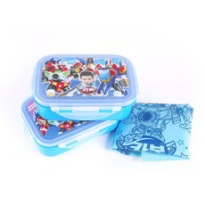 르번 헬로카봇 7 유아용 피크닉도시락 2P 세트, 혼합색상, 1세트