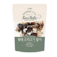 후코홀릭 강아지 해산물 간식, 황태 오리고기 말이, 80g, 1개