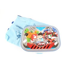 LE BARN 衝鋒戰士圖案分格餐盤+便當袋, 混色