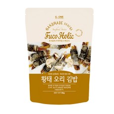 후코홀릭 강아지 해산물 간식, 황태 오리 김밥, 80g, 1개