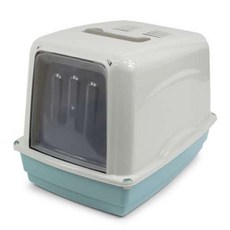 掀蓋式貓砂盆, 藍色