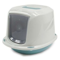 掀蓋式貓砂盆, 藍色