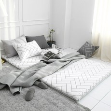 床包, 白色 灰色