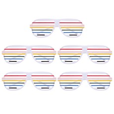 LivingDA 百葉窗眼鏡, 混白色, 5個