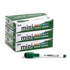 JAVAPEN 橡皮擦迷你白板筆, 綠色, 36個