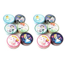 Disney 迪士尼 圖案印花紙膠帶 A款 15mm*7m, 隨機出貨, 12入