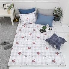 法蘭絨絎縫床墊套 英格蘭風, 白色的