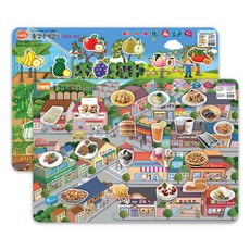 iwa 附加和移除學習卡水果和蔬菜+食物和烹飪, 混色