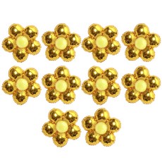 리빙다 꽃은박풍선, 골드, 10개