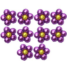 리빙다 꽃은박풍선, 퍼플, 10개