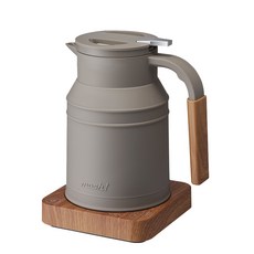 mosh 溫控電水壺組 M-EK1, 可可棕, 800ml, 1組