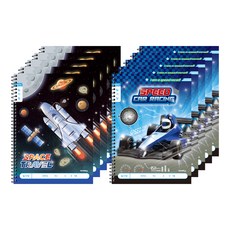 ibis 男童用 小學 輕薄日記本 寬格 CR 11317, 10個, 隨機出貨