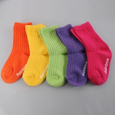 GN 兒童彩色優雅襪子 5雙組