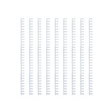 CARL 活環裝訂線 9p, 12mm, 白色的