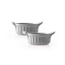 PRELUDE Creamy雙耳醬料碗, 灰色的, 2個