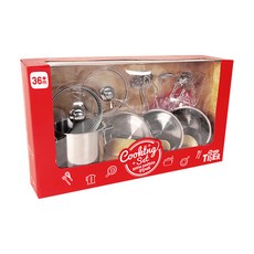 MY LITTLE TIGER 不銹鋼烹飪玩具套組, 混色