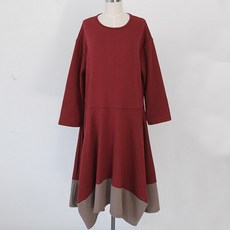 BONBONSTORY 拼色孕婦連身裙