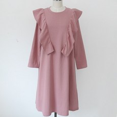 BONBONSTORY 孕婦荷葉邊連身裙