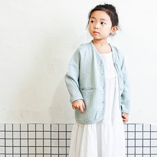 디앙 유아용 연꽃 가디건