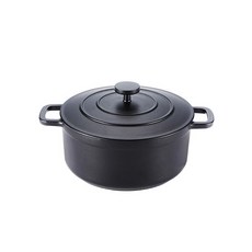 Muse Mpot 鑄鐵鍋 LOW 20cm, 黑色