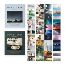 왈가닥스 와우 스티커 2종 세트, Mellow + Serenity, 1세트