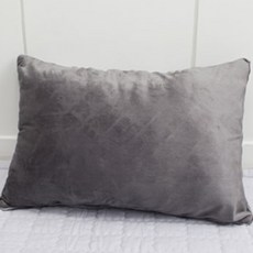 BED&DECO 柔軟超細纖維一體式枕頭, 灰色