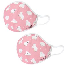 孩童印花立體棉質口罩 2入