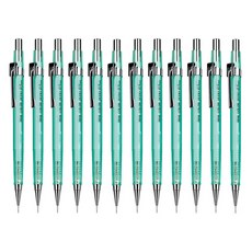 자바펜 투명 칼라제도샤프 민트, 0.5mm, 12개